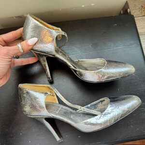 J.crew Women's Silver pumps